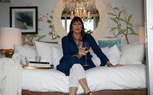 Anjelica Huston at Airbnb's Hello LA Event at Cook's Garden by HGEL
