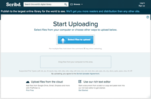 Scribd Simple Document Uploading and Sharing